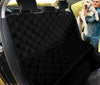 Black Abstract Art Car Seat Covers, Backseat Pet Protectors, Stylish Vehicle