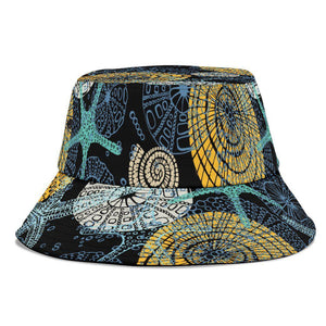 Aquatic Starfish Under Th Sea, Unisex Bucket Hat, Gift Protection For Outdoor Hiking, Travel, Sun Block, Fishing Hat
