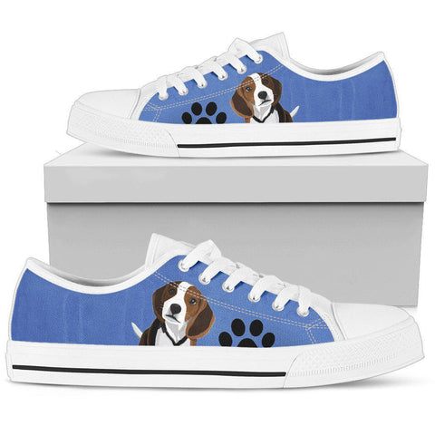 Image of Blue Beagle Canvas Shoes,High Quality,Streetwear,Multi Colored, Spiritual, Hippie, Low Tops Sneaker,Bright Colorful,Mandala shoe