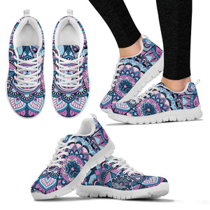 Blue Colorful Mandala Low Top Shoes, Shoes,Training Shoes, Top Shoes,Running Kids Shoes, Custom Shoes, Shoes Casual Shoes, Athletic Sneakers