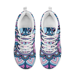 Blue Colorful Mandala Low Top Shoes, Shoes,Training Shoes, Top Shoes,Running Kids Shoes, Custom Shoes, Shoes Casual Shoes, Athletic Sneakers
