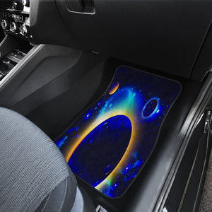 Blue Cosmic Nebula Galaxy Outer Space Car Mats Back/Front, Floor Mats Set, Car