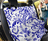 Blue Doodle Paisley Pattern Car Seat Covers , Abstract Art, Backseat Pet