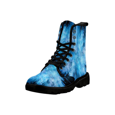 Image of Blue Explosion Womens Boot, ,Comfortable Boots,Decor Womens Boots,Combat Boots Rain Boots,Hippie