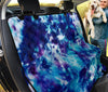Blue Grunge Tie Dye Abstract Art , Pet,Friendly Car Back Seat Covers, Stylish
