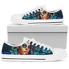 Blue Lady Low Tops, High Quality,Handmade Crafted,Spiritual, Boho,Streetwear,All Star,Custom Shoes,Women's Low Top,Bright Colorful