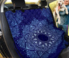 Blue Mandalas Boho Chic Design , Bohemian Car Back Seat Covers for Pets,