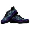 Blue Multicolored Black Sole Paisley Custom Shoes, Womens, Mens, Low Top Shoes, Shoes,Running Athletic Sneakers,Kicks Sports Wear, Shoes