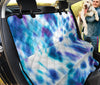 Cotton Candy Blue Pink Tie Dye Abstract Art , Pet,Friendly Car Back Seat Covers,