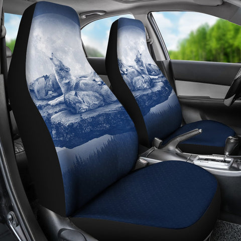 Image of Blue Wolf 2 Front Car Seat Covers Car Seat Covers,Car Seat Covers Pair,Car Seat Protector,Car Accessory,Front Seat Covers