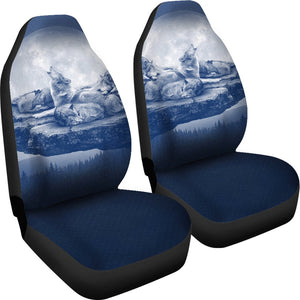 Blue Wolf 2 Front Car Seat Covers Car Seat Covers,Car Seat Covers Pair,Car Seat Protector,Car Accessory,Front Seat Covers