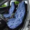 Blue Paisley Design Car Seat Covers, Pair of Front Seat Protectors, Car