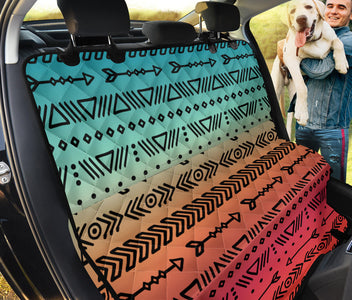 Ethnic Aztec Boho Chic Patterns , Bohemian Mandala Car Back Seat Pet Covers,