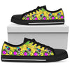 Bright Colorful Bikers Women's Low Top High Quality,Handmade Crafted,Spiritual,Canvas Shoes,Multi Colored,Boho,Streetwear,All Star