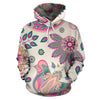 Bright Colorful Floral Paisley, Hippie Hoodie,Custom Hoodie, Floral, Fashion Wear,Fashion Clothes,Handmade Hoodie,Floral,Pullover Hoodie