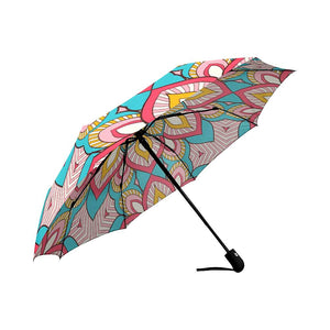 Bright Colorful Floral Womens Umbrella, Foldable Umbrella, Custom Rain Umbrella,Rain Gear Weather
