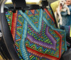 Vibrant Persian Aztec Boho Chic Pattern , Bohemian Car Back Seat Pet Covers,