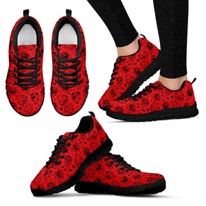 Bright Sugar Skull Flower Low Top Shoes, Casual Shoes, Womens,Top Shoes,Running Athletic Sneakers,Kicks Sports Wear, Shoes Mens,Kids Shoes