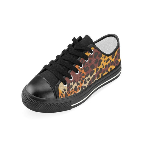 Image of Brown African Print Womens Low Top Sneakers, Spiritual, Hippie, Canvas Shoes,High Quality, Low Tops