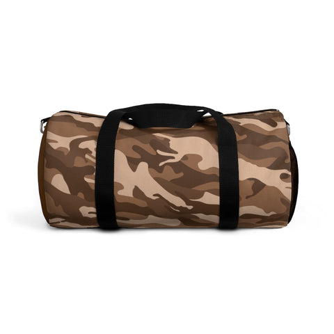 Image of Brown Camouflage Duffel Bag, Weekender Bags/ Baby Bag/ Travel Bag/ Hospital Bag/