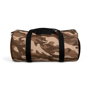 Brown Camouflage Duffel Bag, Weekender Bags/ Baby Bag/ Travel Bag/ Hospital Bag/