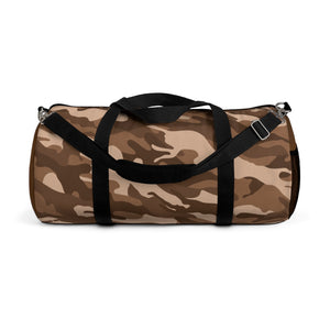 Brown Camouflage Duffel Bag, Weekender Bags/ Baby Bag/ Travel Bag/ Hospital Bag/