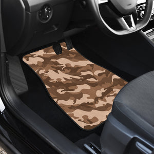 Brown Camouflage camo Car Mats Back/Front, Floor Mats Set, Car Accessories