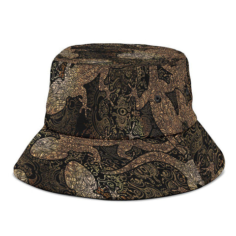 Image of Brown Lizard, Desert Cap,Breathable Head Gear, Sun Block, Fishing Hat, Unisex