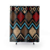 Brown Multicolored Tribal Aztec Print Shower Curtains, Water Proof Bath Decor |