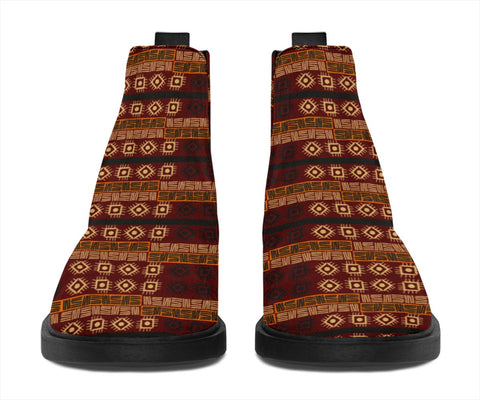 Image of Brown Tribal Womens Fashion Boots,Women's Boots,Leather Boots Women,Handmade Boots,Biker Boots,Vegan Leather,Rain Boots,Handmade Boots