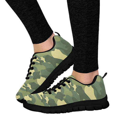 Image of Camouflage Custom Shoes, Womens, Mens, Low Top Shoes, Shoes,Running Athletic Sneakers,Kicks Sports Wear, Shoes