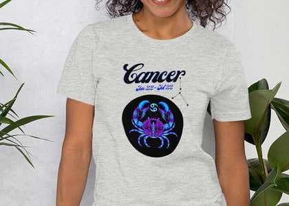 Cancer Zodiac Unisex T,Shirt, Mens, Womens, Short Sleeve Shirt, Graphic Tee,