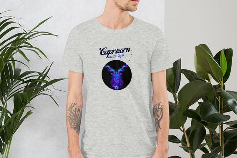 Image of Capricorn Zodiac Unisex T,Shirt, Mens, Womens, Short Sleeve Shirt, Graphic Tee,