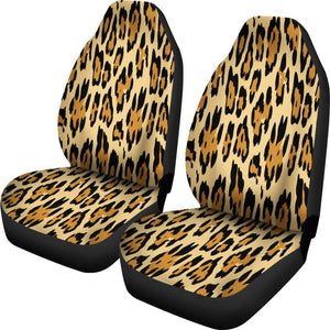 Cheetah Animal Print 2 Front Car Seat Covers, Car Seat Covers,Car Seat Covers Pair,Car Seat Protector,Car Accessory,Front Seat Covers