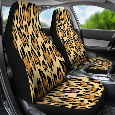 Image of Cheetah Animal Print 2 Front Car Seat Covers, Car Seat Covers,Car Seat Covers Pair,Car Seat Protector,Car Accessory,Front Seat Covers