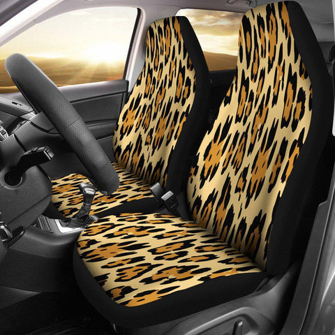 Image of Cheetah Animal Print 2 Front Car Seat Covers, Car Seat Covers,Car Seat Covers Pair,Car Seat Protector,Car Accessory,Front Seat Covers