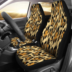 Cheetah Animal Print 2 Front Car Seat Covers, Car Seat Covers,Car Seat Covers Pair,Car Seat Protector,Car Accessory,Front Seat Covers