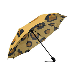 Cheetah Print Womens Umbrella, Foldable Umbrella, Custom Rain Umbrella,Rain Gear Weather