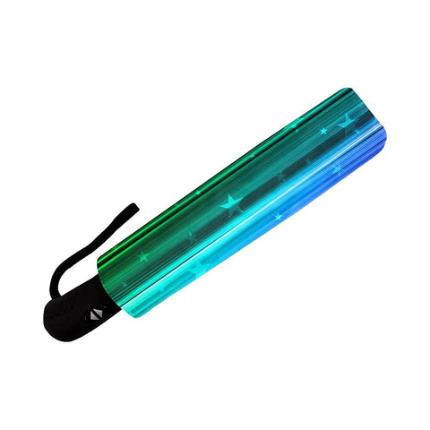 Image of Colored Striped Background with Stardust Auto-Foldable Umbrella (Model U04)