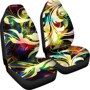 Colorful Abstract Floral Car Seat Covers,Car Seat Covers Pair,Car Seat Protector,Car Accessory,Front Seat Covers,Seat Cover for Car