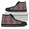 Colorful Abstract Paisley High Tops Sneaker,Spiritual,Multi Colored,High Quality,Handmade Crafted,Streetwear,All Star,Custom Shoes