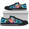 Colorful Abstract Puppy High Quality,Handmade Crafted,Spiritual, Boho,Streetwear,All Star,Custom Shoes,Women's Low Top,Bright Colorful