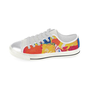 Colorful Abstract Streetwear, Boho,Streetwear Hippie, Low Tops Sneaker, Canvas Shoes,High Quality