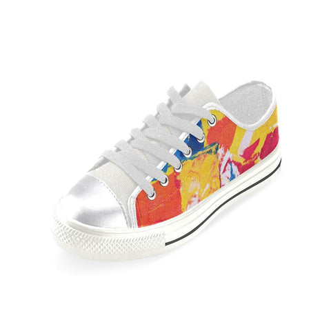 Image of Colorful Abstract Streetwear, Boho,Streetwear Hippie, Low Tops Sneaker, Canvas Shoes,High Quality
