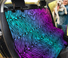 Colorful Abstract Zebra Pattern , Vibrant Car Back Seat Pet Covers, Backseat