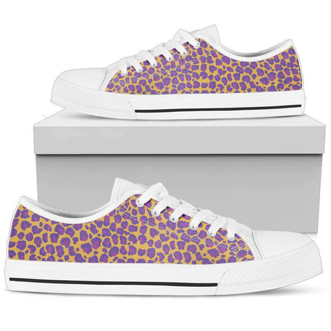 Image of Colorful Animal Print Low Tops Sneaker,Canvas Shoes,High Quality, Multi Colored,Boho,All Star,Custom Shoes,Women's Low Top,Mandala shoes