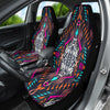 Boho Chic Bohemian Aztec Streaks Car Seat Covers, Colorful Front Seat Protectors