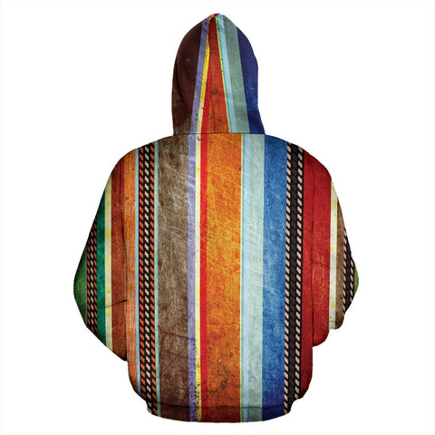Image of Colorful Boho Stripe Fashion Wear,Fashion Clothes,Handmade Hoodie,Floral,Pullover Hoodie,Hooded Sweatshirt,Hoodie Sweatshirt,Sweatshirt