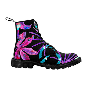 Colorful Botanical Womans Boots, Custom Boots,Boho Chic Boots,Spiritual ,Comfortable Boots