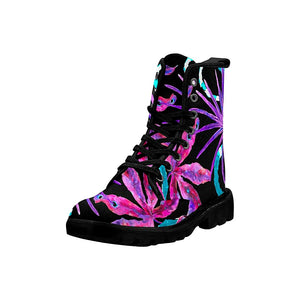 Colorful Botanical Womans Boots, Custom Boots,Boho Chic Boots,Spiritual ,Comfortable Boots